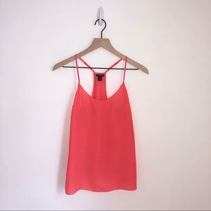 Orange J. Crew Strappy Top
